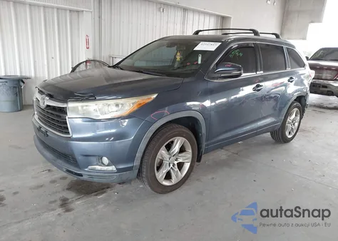 2014 Toyota Highlander Limited Platinum V6 z USA, uszkodzony, nr VIN 5TDDKRFH5ES056534
